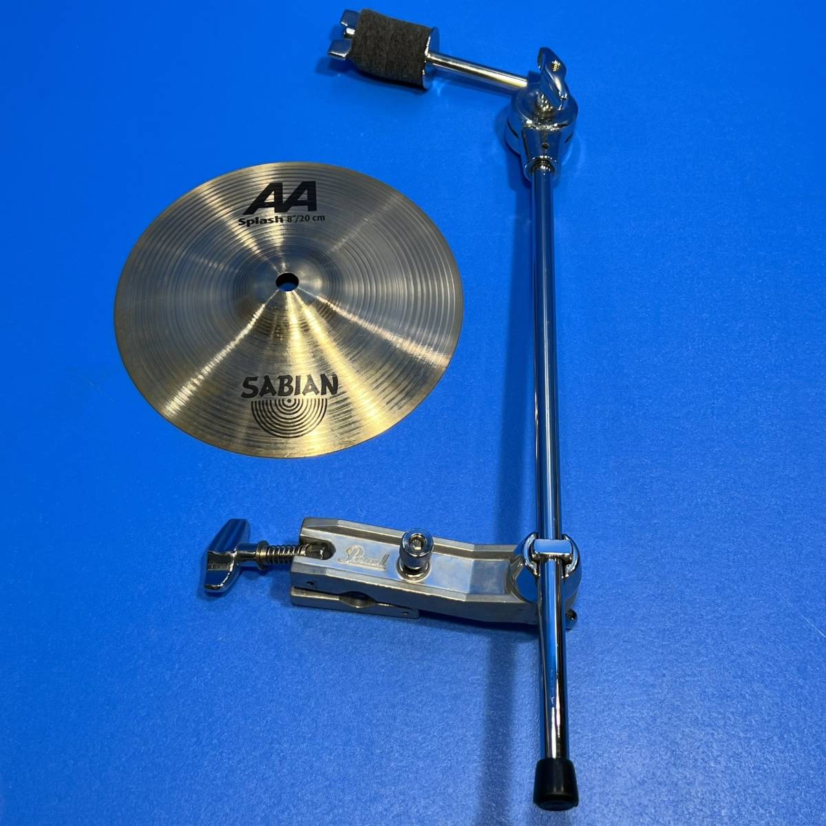 神奈川県愛甲郡愛川町のお客様よりSABIAN　 AA　 SPLASH 　Pearl アダプター付き　AA-8SP 8″(20cm) 　 Extra Thin　 セイビアン　 AA 　シンバルをお買取させて頂きました！