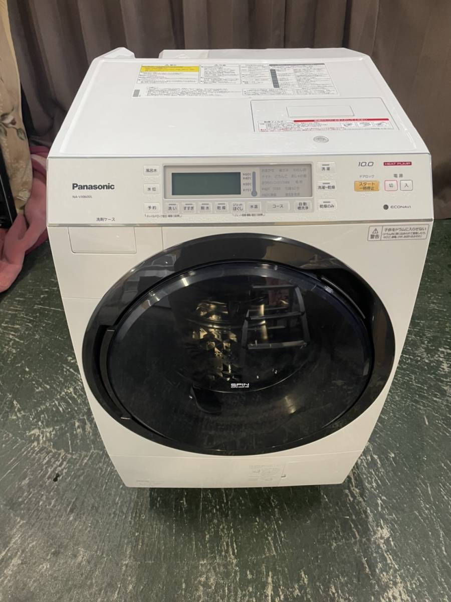 東京都中野区のお客様より Panasonic パナソニック ななめドラム式洗濯乾燥機 NA-VX8600L-W 2016年製 左開き 洗濯10kg 乾燥6kg クリスタルホワイト ドラム式洗濯機　をお買取させて頂きました！