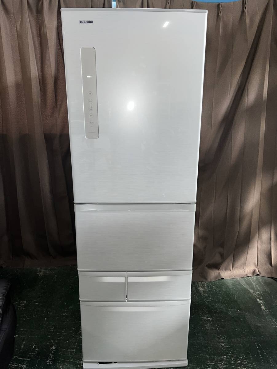 埼玉県春日部市のお客様より GR-F43G（SS）　TOSHIBA　東芝　冷凍冷蔵庫　426L　5ドア　シルバー　うるおい新鮮野菜室をお買取させて頂きました！