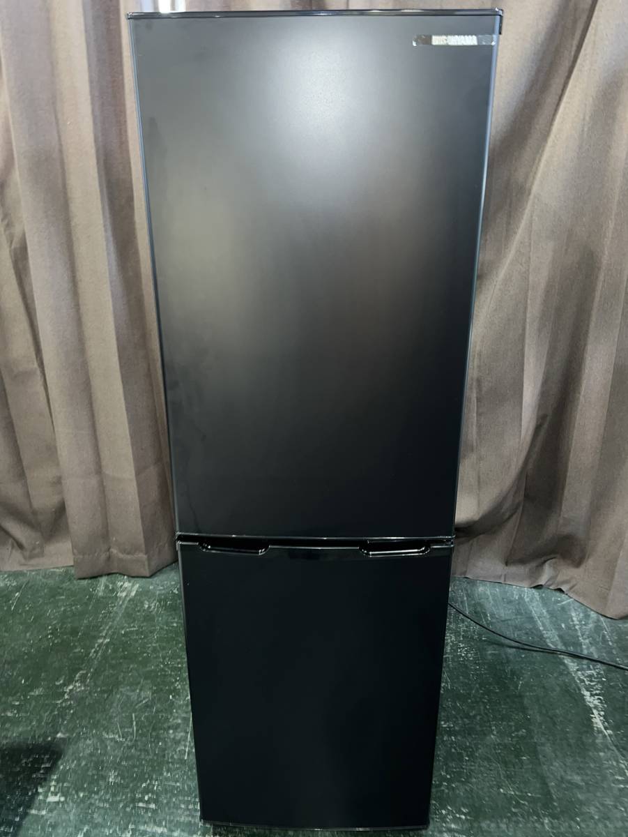埼玉県朝霞市のお客様より アイリスオーヤマ スリム2ドア冷凍冷蔵庫 162L IRSE-16A 2020年 ボトムフリーザー 引き出し冷凍室　ブラックをお買取させて頂きました！