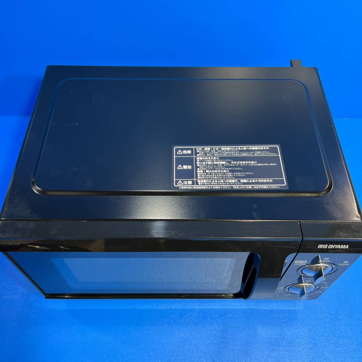 千葉県流山市のお客様より EMO-F518-6-B　 2019年製　 IRIS OHYAM 　アイリスオーヤマ 　フラット庫内　 電子レンジ 　ブラック 　※庫内汚れありをお買取させて頂きました！