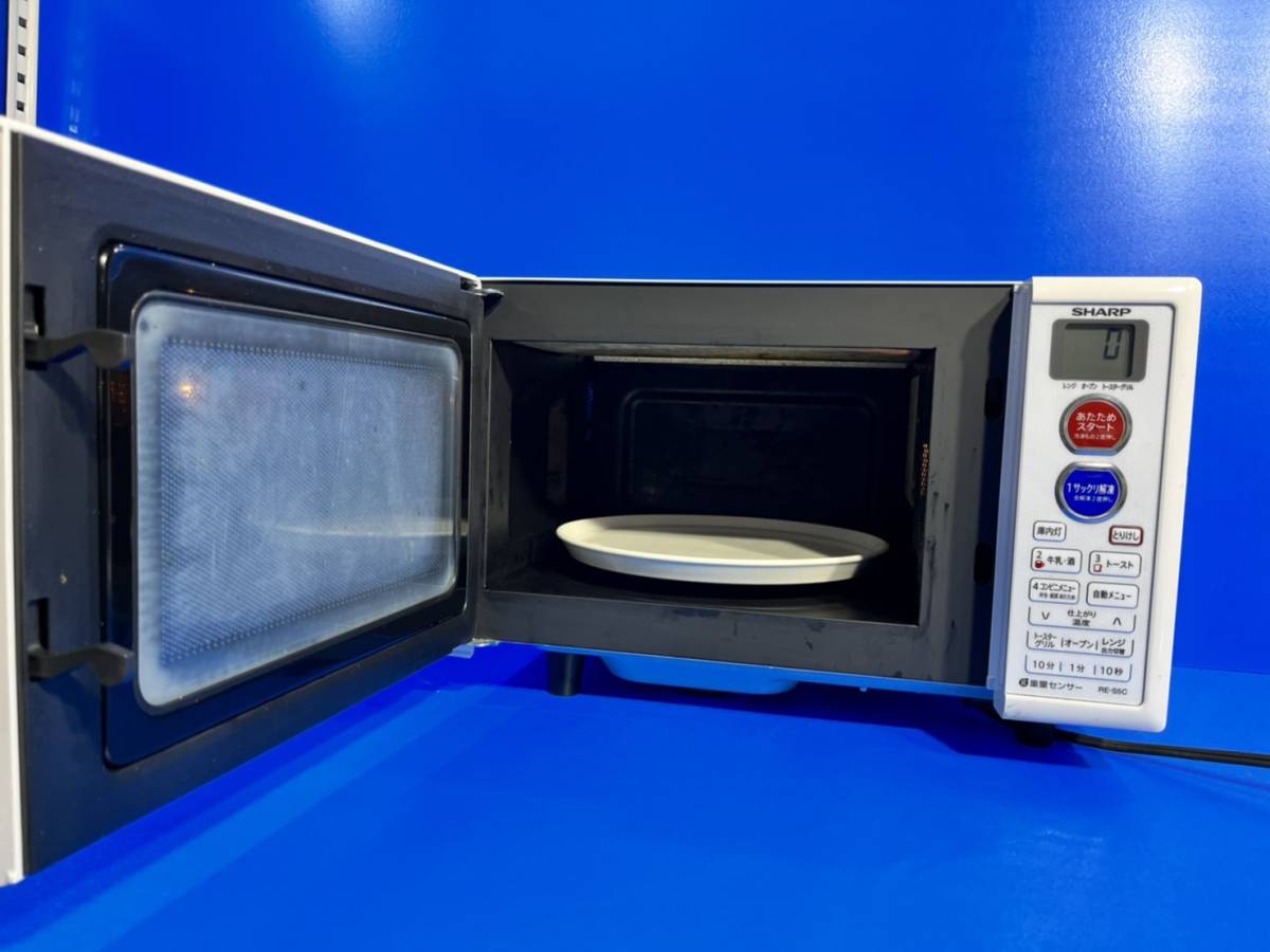 東京都立川市のお客様より SHARP 電子レンジ RE-S5C-W 2015年製　重量センサー オーブンレンジ シャープ　※使用感ありをお買取させて頂きました！
