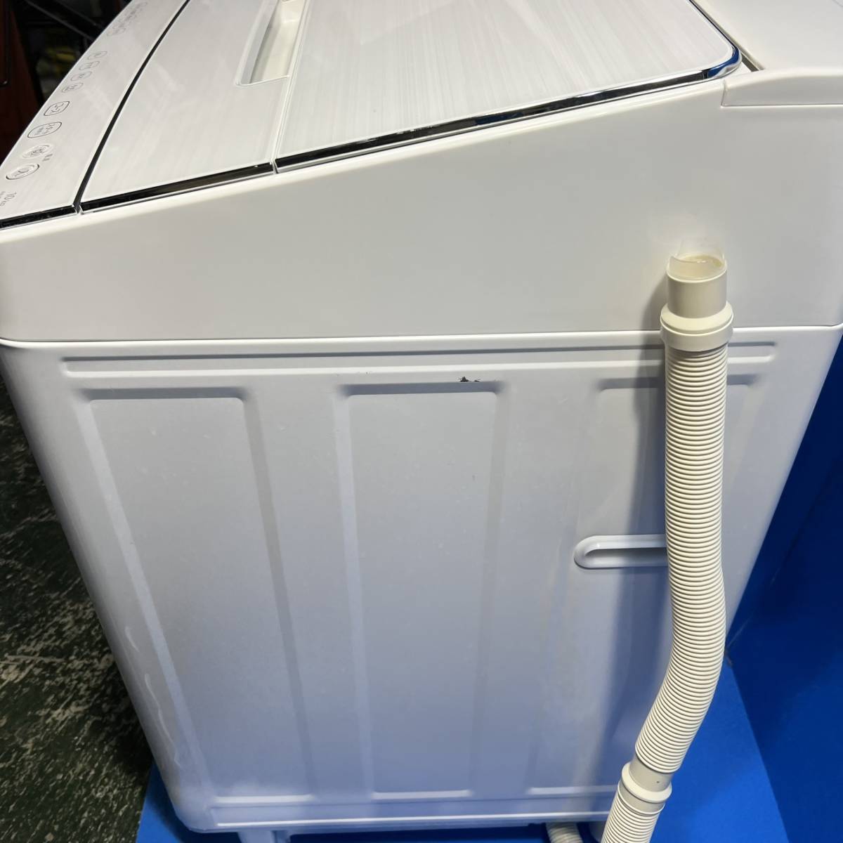 東京都稲城市のお客様より 東芝　TOSHIBA　電気洗濯機　10kg　AW-10SD9BK　2021年製　高年式　家庭用　ホワイト　※右側に傷ありをお買取させて頂きました！