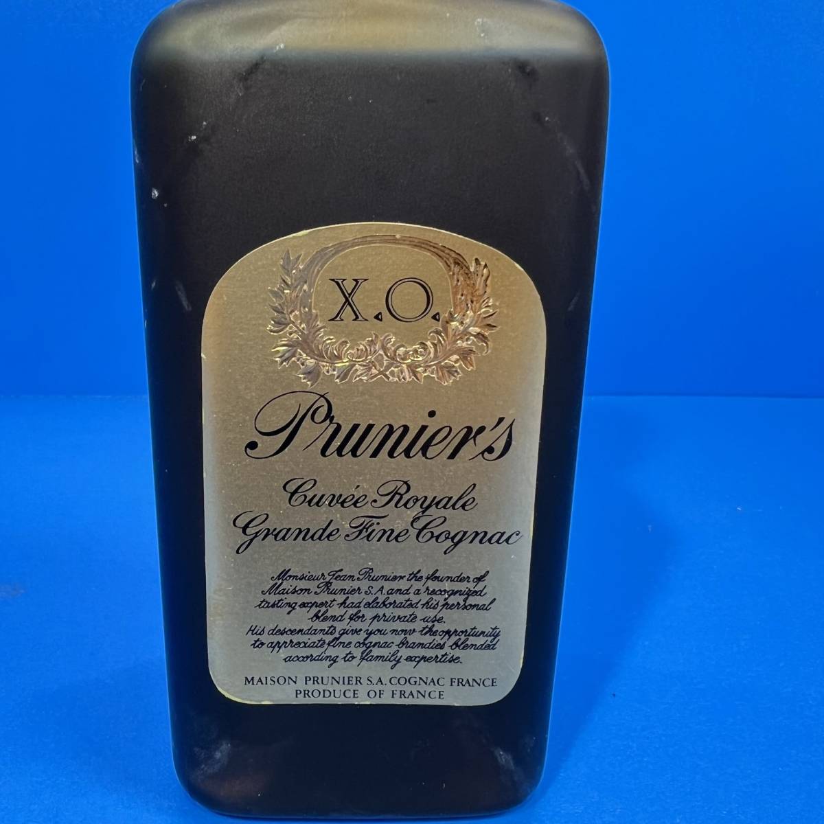 東京都調布市のお客様よりプルニエ XO Cuvee Royale Fine  Prunier’s XO  COGNAC 古酒 コニャック BRANDY ブランデー 700ml 40％をお買取させて頂きました！