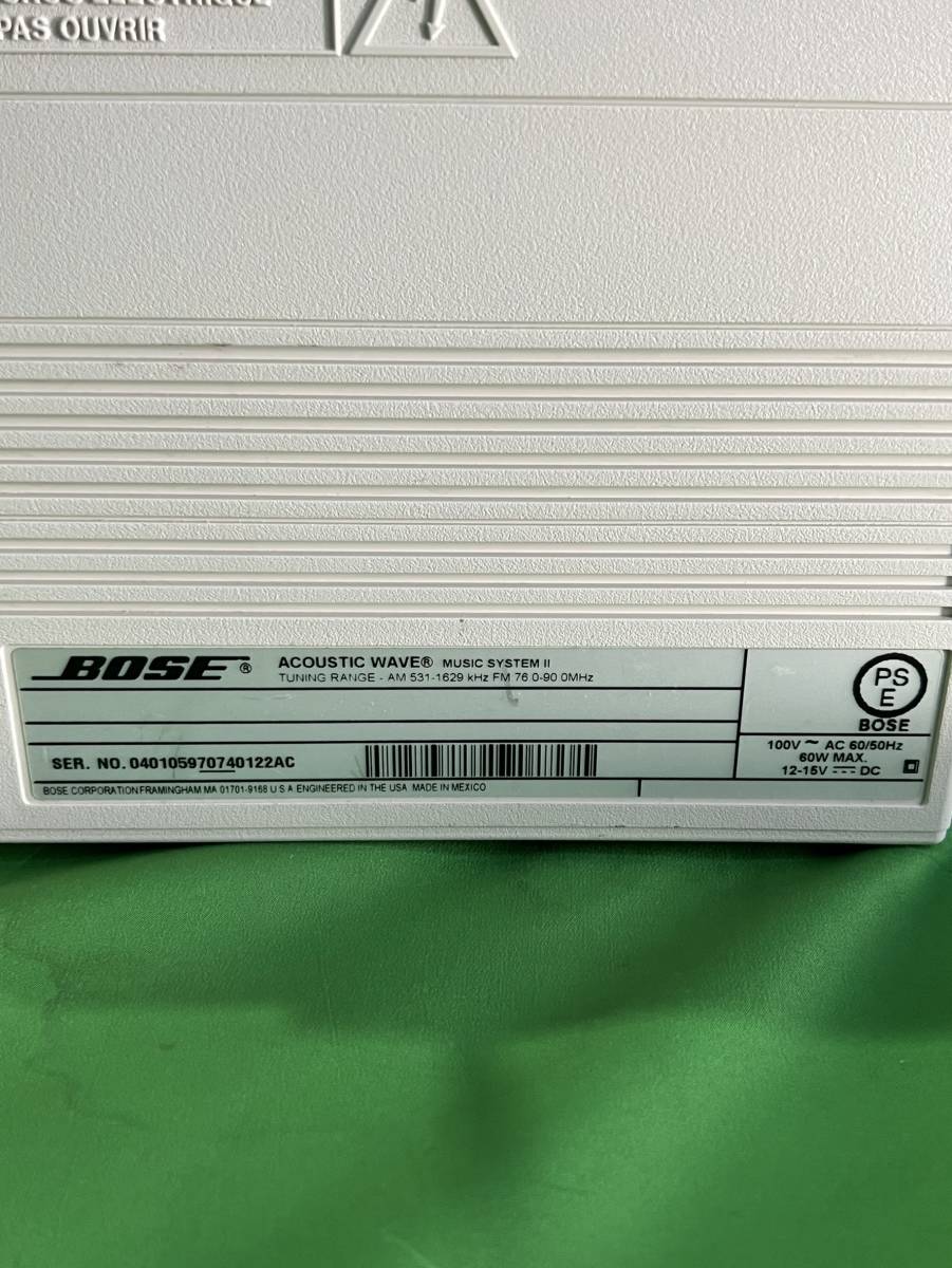 千葉県佐倉市のお客様より BOSE ボーズ Acoustic Wave Music System II ウェーブミュージックシステム2 CDプレーヤー AM/FMラジオ　※使用感ありをお買取させて頂きました！