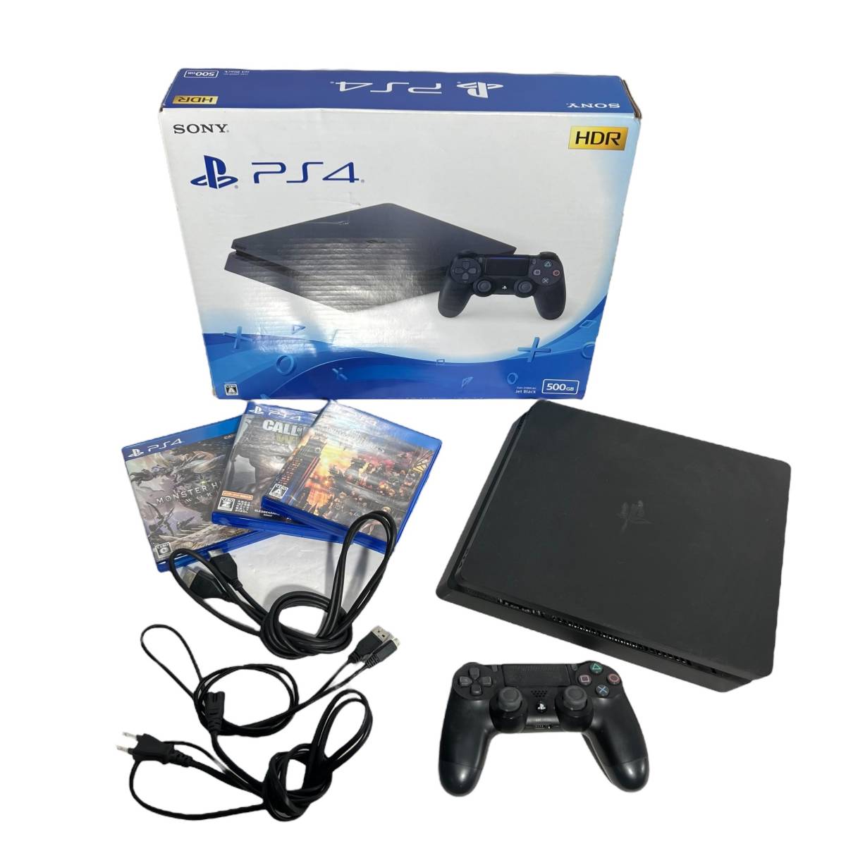 千葉県四街道市のお客様よりSONY　ソニー　CUH-2100A　PS4　500GB　ジェットブラック　ゲームソフト付き　コントローラーをお買取させて頂きました！