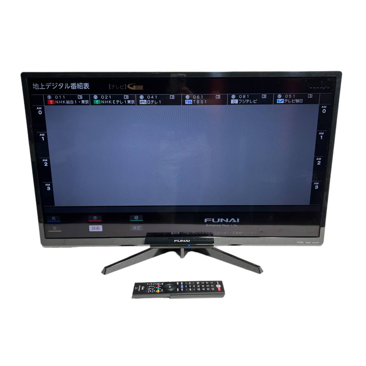 千葉県市川市のお客様よりFL-32H2010 2019年製 フナイ 32V型 液晶テレビ ハイビジョン ダブルチューナー 500GB HDD内蔵をお買取させて頂きました！