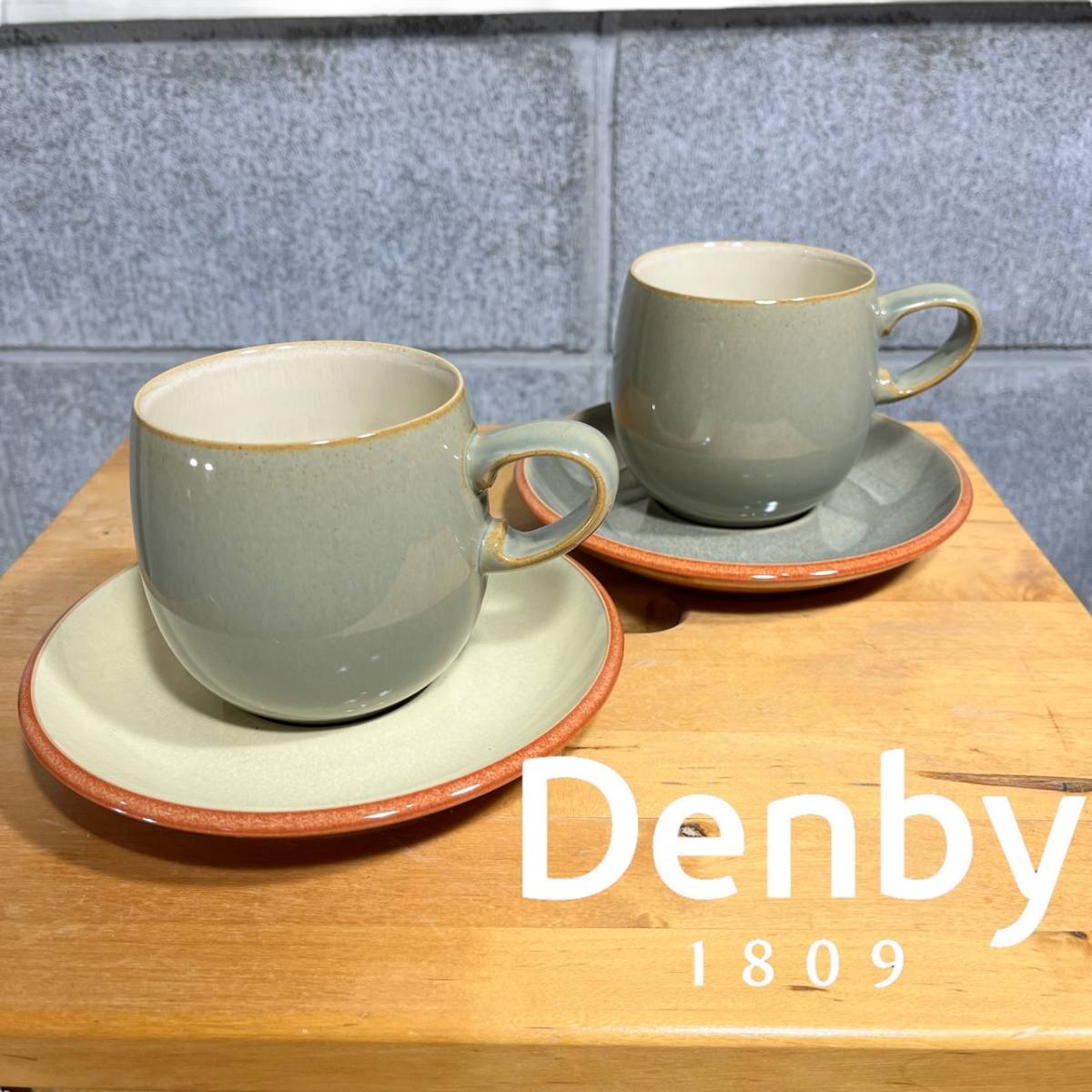 千葉県大網白里市のお客様よりDENBY社 カップ＆ソーサー2客 デンビー/イングランド製をお買取させて頂きました！