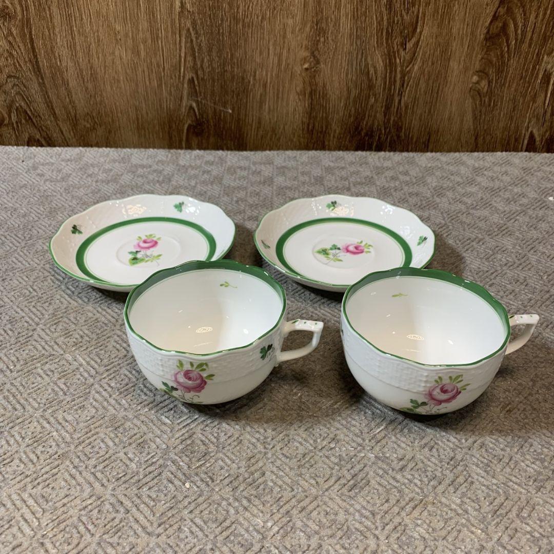 神奈川県海老名市のお客様よりHerend カップ&ソーサー ウィーンの薔薇 2客をお買取させて頂きました！