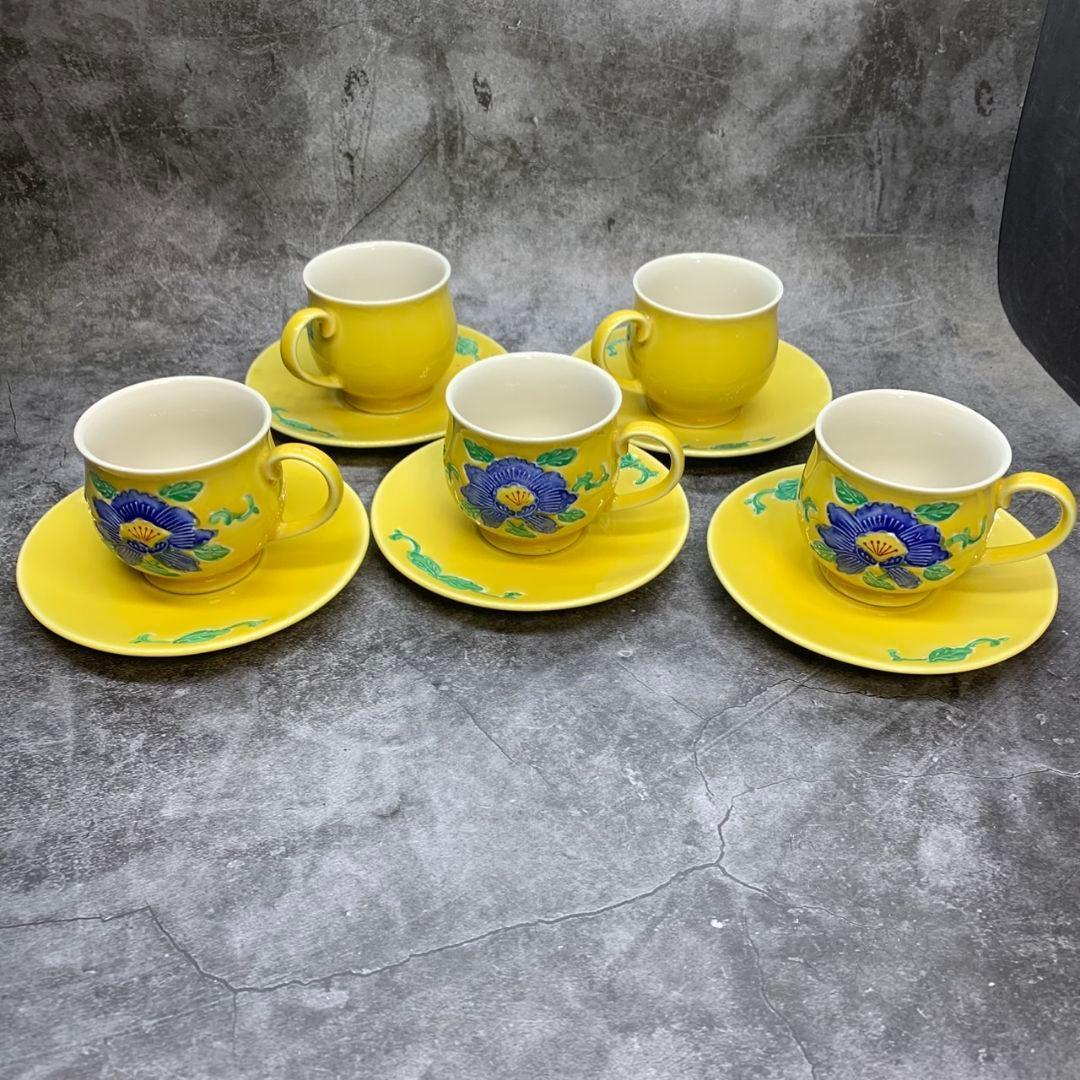 東京都杉並区のお客様より京焼・清水焼 カップ&ソーサー 5客をお買取させて頂きました！