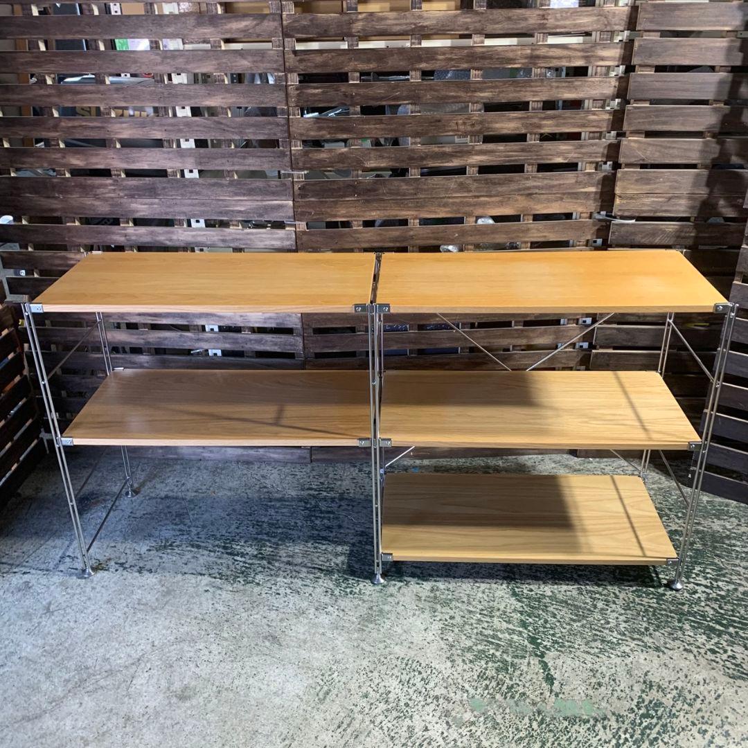 東京都町田市のお客様より無印良品 ステンレスユニットシェルフ オーク材 をお買取させて頂きました！