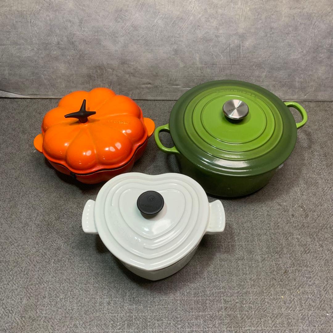 横浜市港北区のお客様よりル・クルーゼ LE CREUSET 鍋 3点セットをお買取させて頂きました！