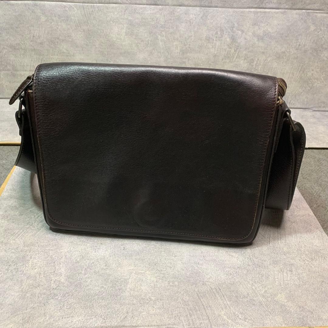 静岡市葵区のお客様よりMOTHERHOUSE レザー ショルダーバッグ ダークブラウンをお買取させて頂きました！